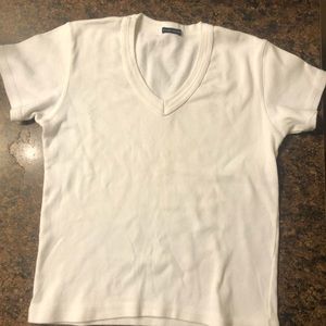 Brandy Melville white v neck